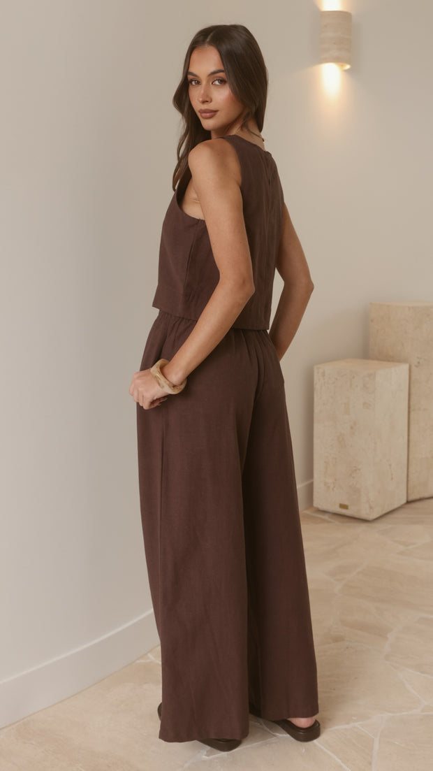 Nadie Crop Top - Chocolate - Billy J