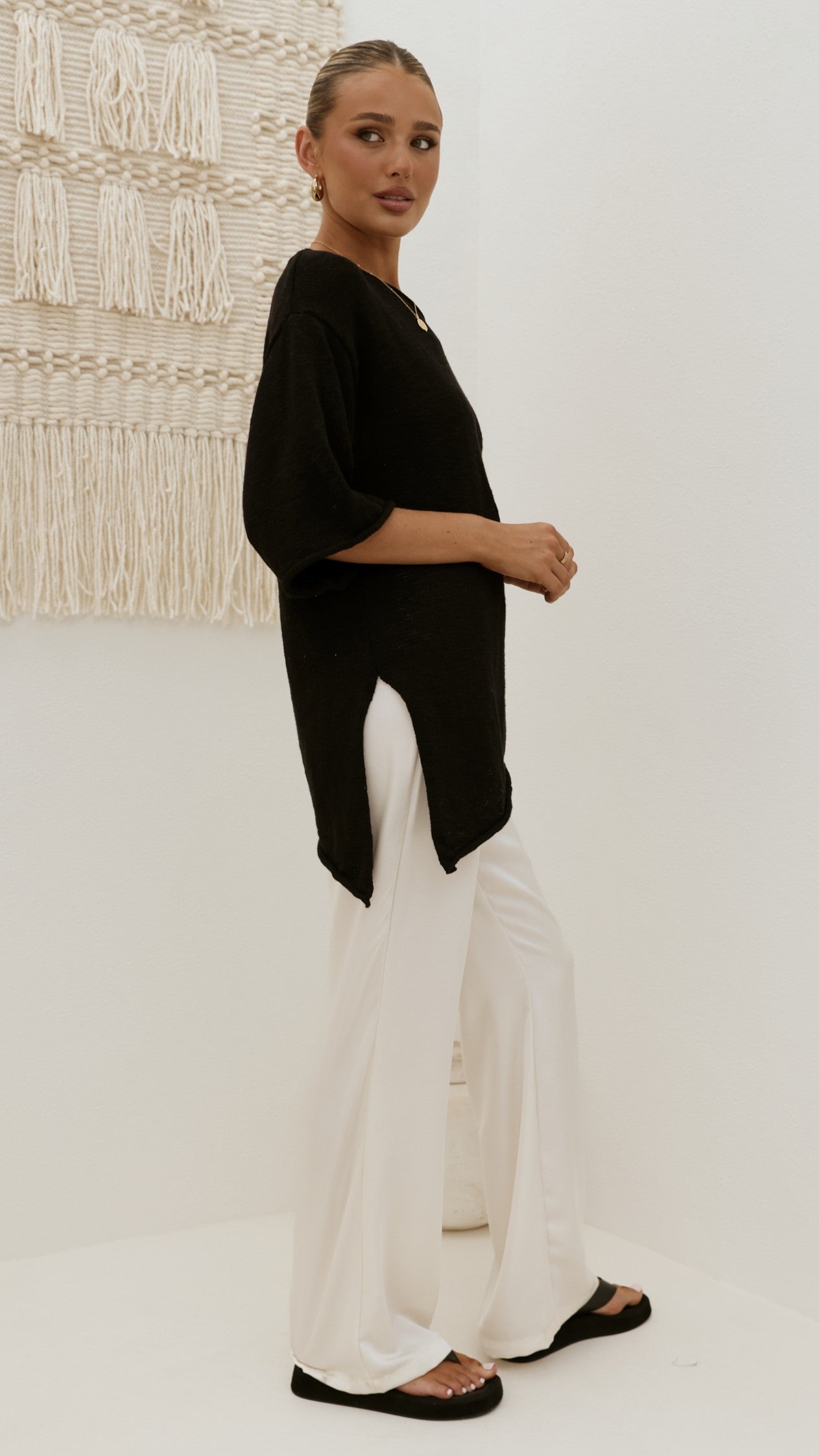 Keisha Off The Shoulder Top - Black - Billy J