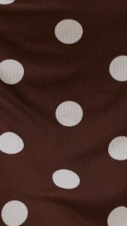 Sammie Mini Dress - Brown/Cream Polka - Billy J