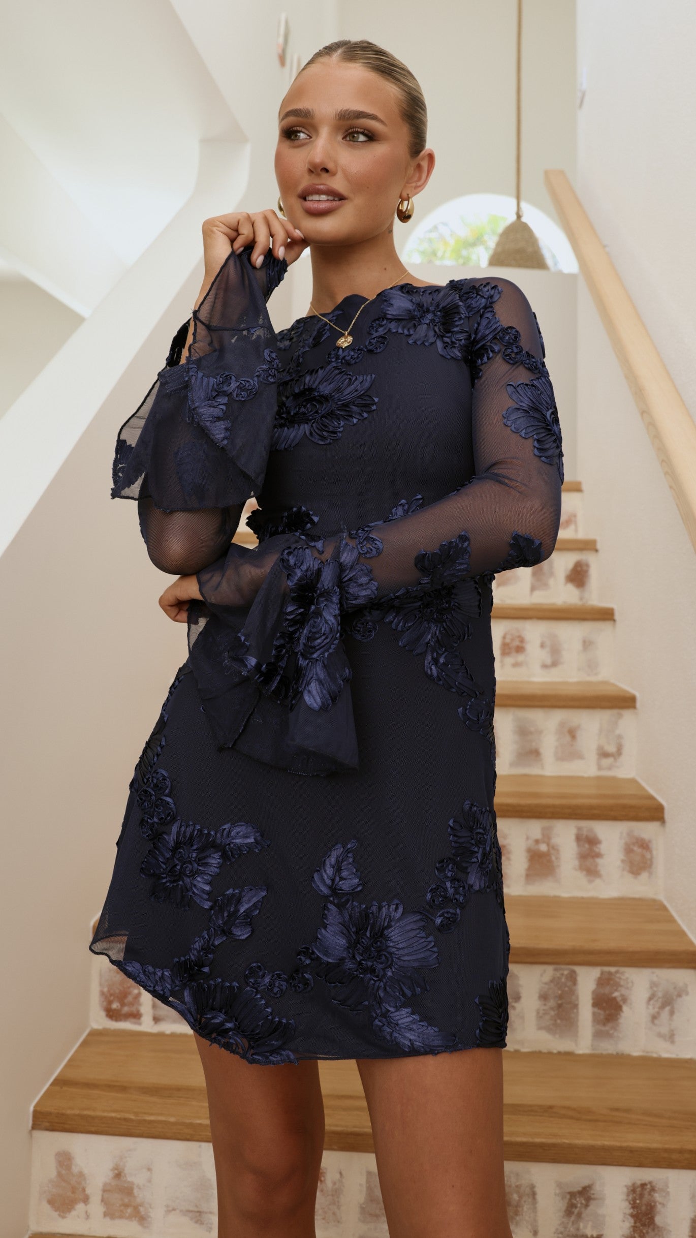 Lanesia Mini Dress - Navy - Billy J