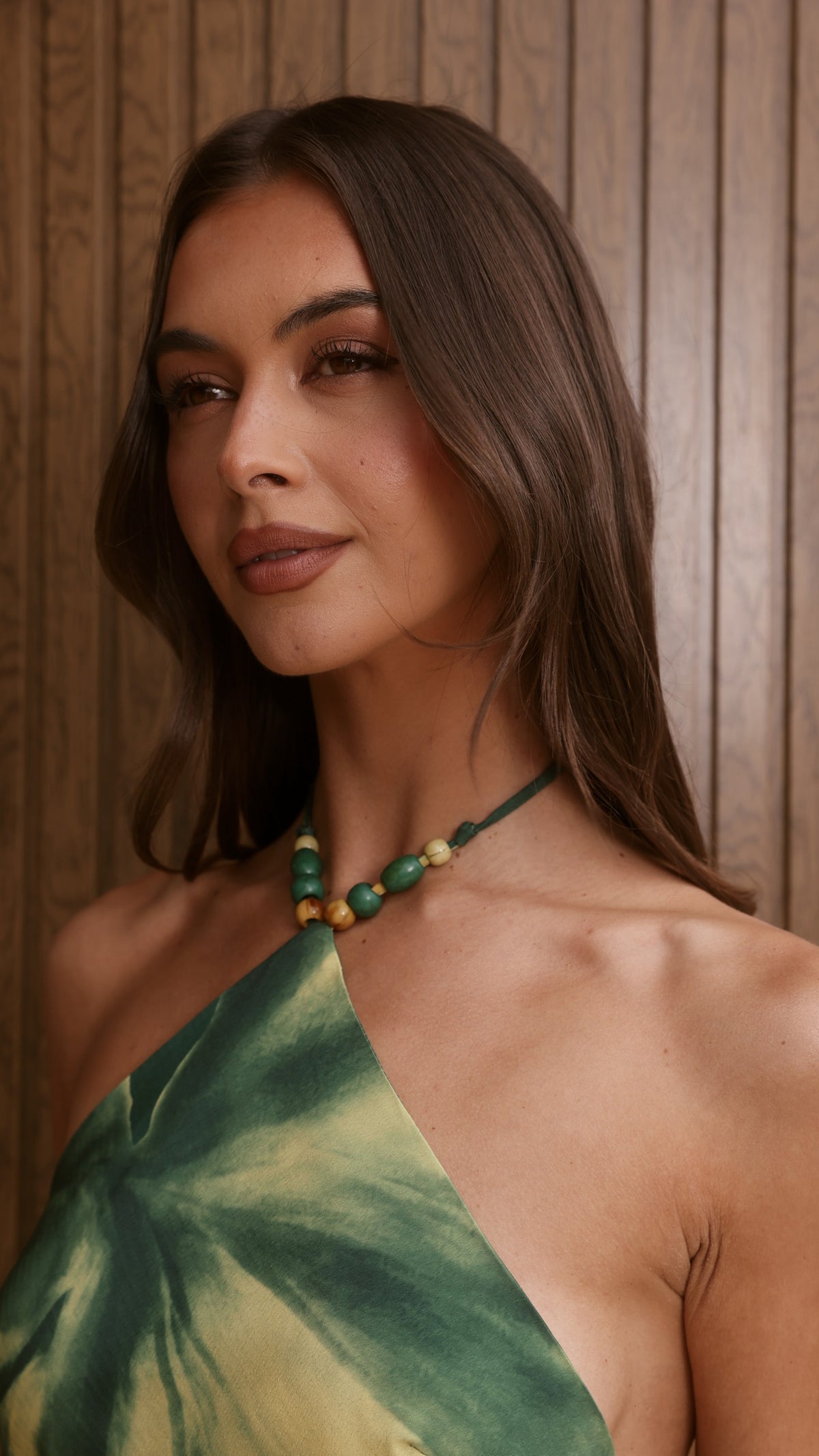 Kiani Maxi Dress - Green Floral - Billy J