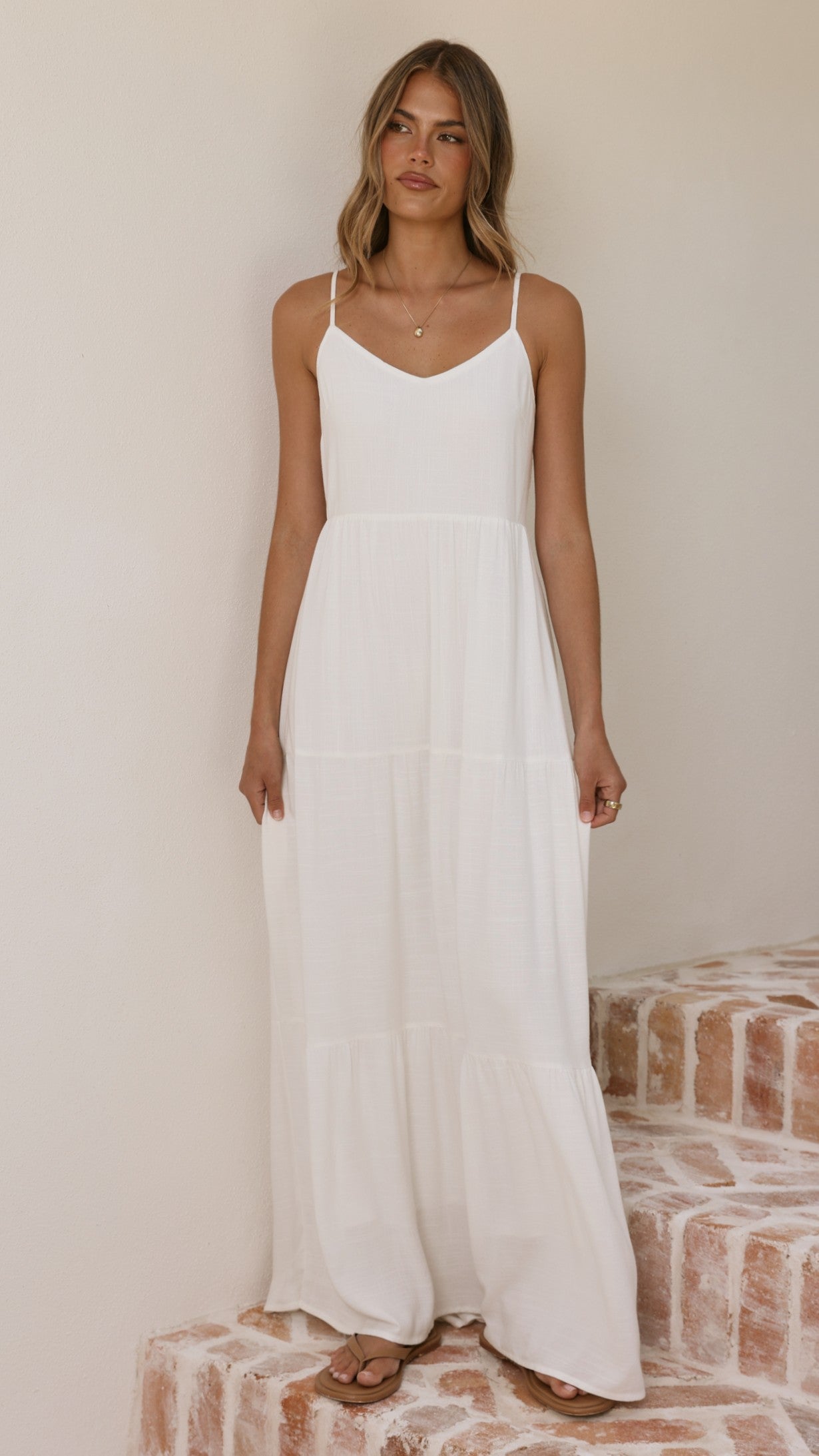 Shelley Maxi Dress - White - Billy J