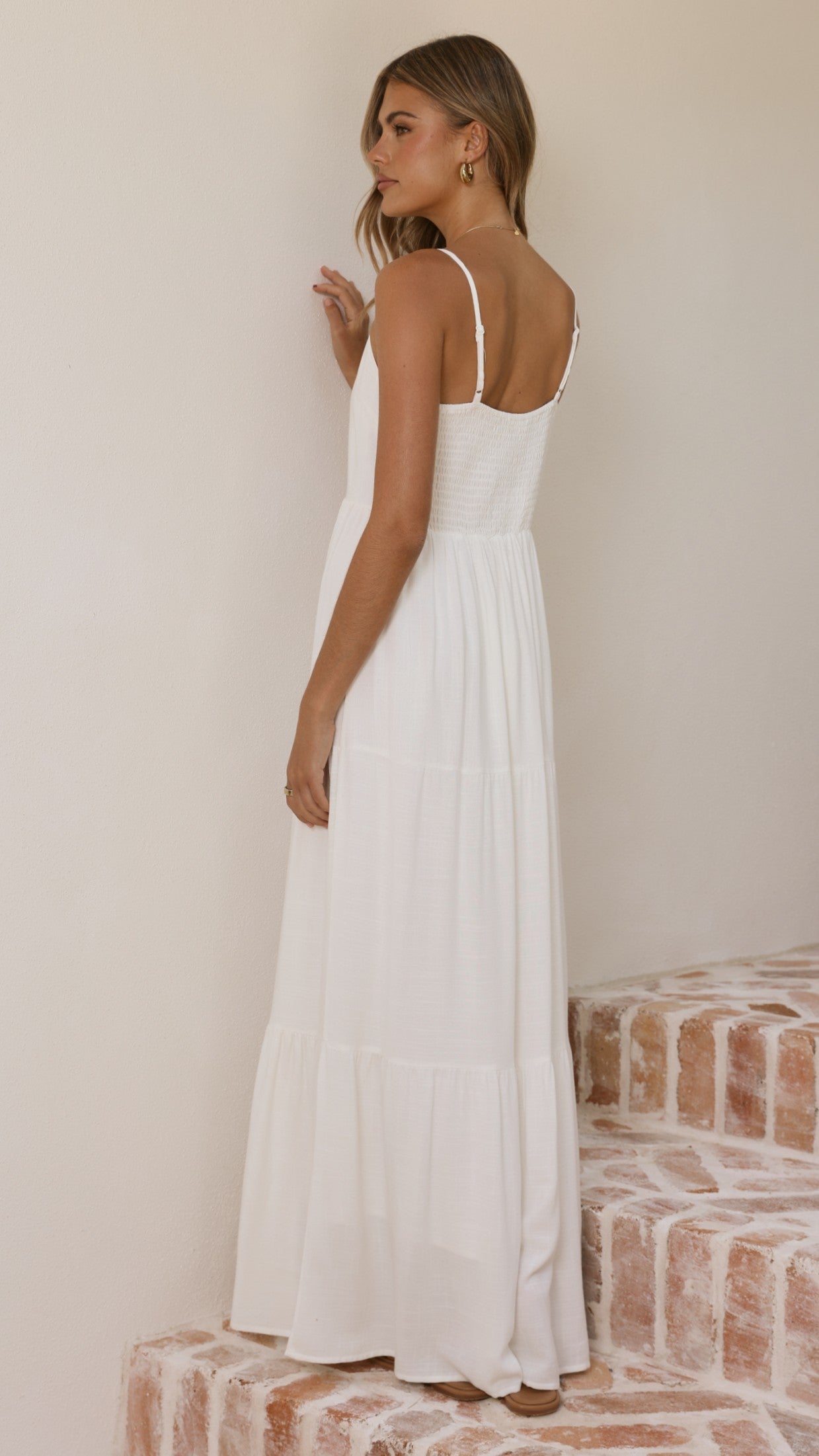 Shelley Maxi Dress - White - Billy J