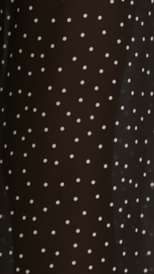 Rubi Top and Pants Semi Sheer Set - Black Polka - Billy J