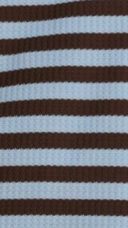 Makenna T-Shirt and Shorts Set - Chocolate/Blue Stripe - Billy J