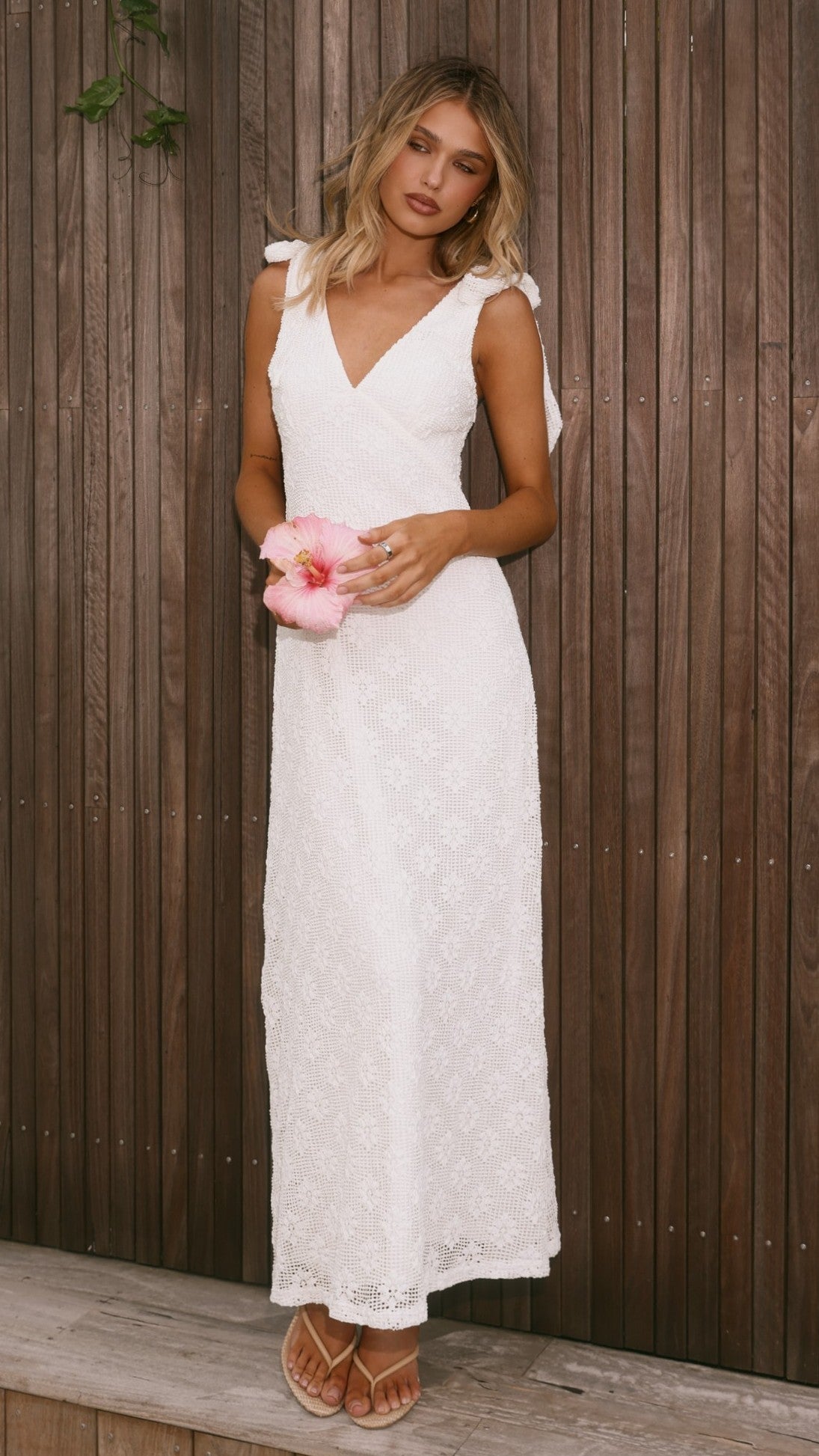 Kalia Maxi Dress - White - Billy J