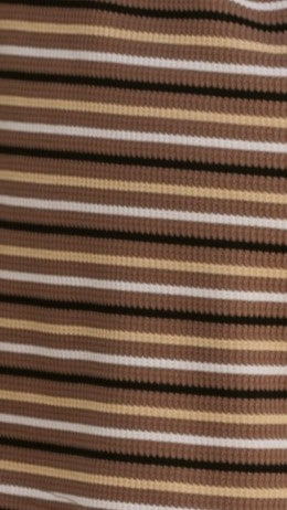 Tali Button Up Shirt and Shorts Set - Mocha/Yellow Stripe - Billy J
