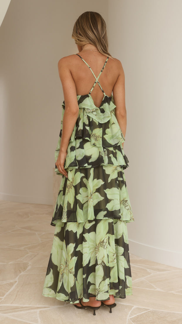 Archer Top - Green Floral - Billy J