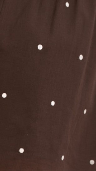 Ziva Strapless Top and Shorts Set - Chocolate Polka - Billy J