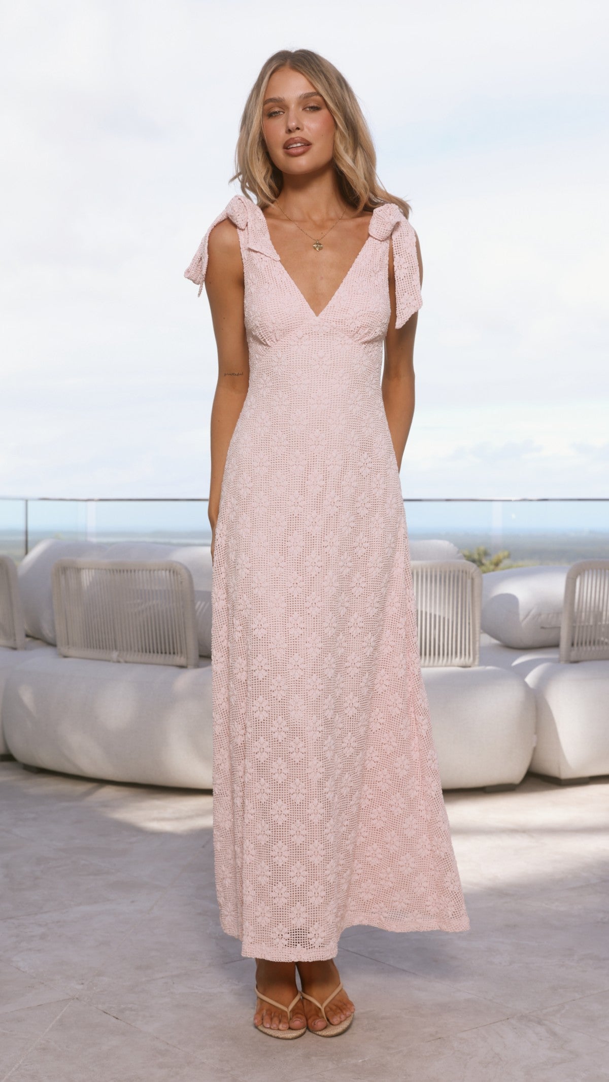 Kalia Maxi Dress - Baby Pink - Billy J