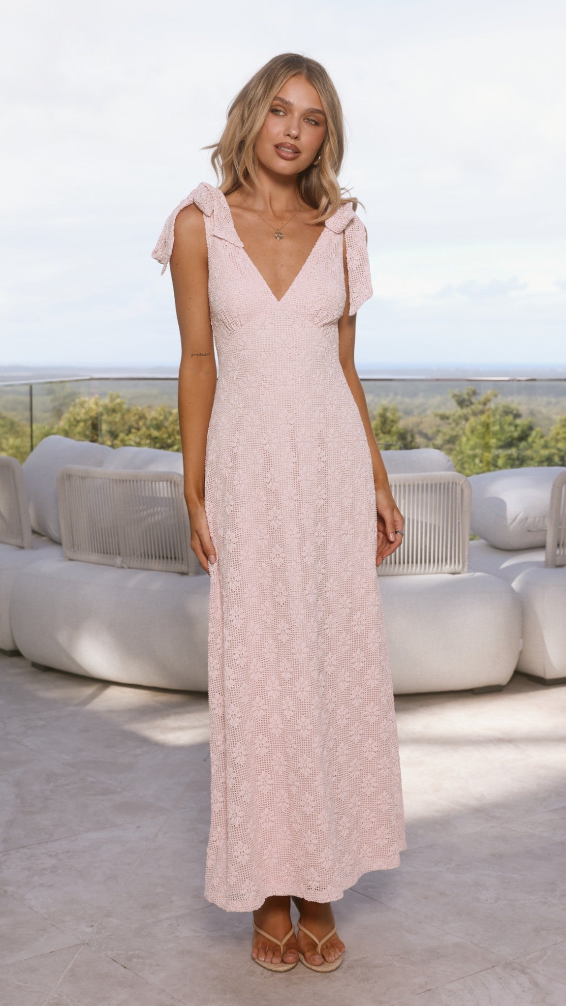 Kalia Maxi Dress - Baby Pink - Billy J