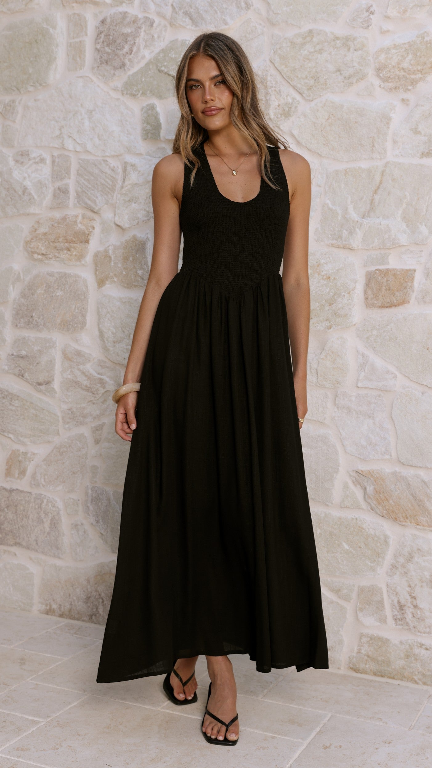 Amira Maxi Dress - Black - Billy J