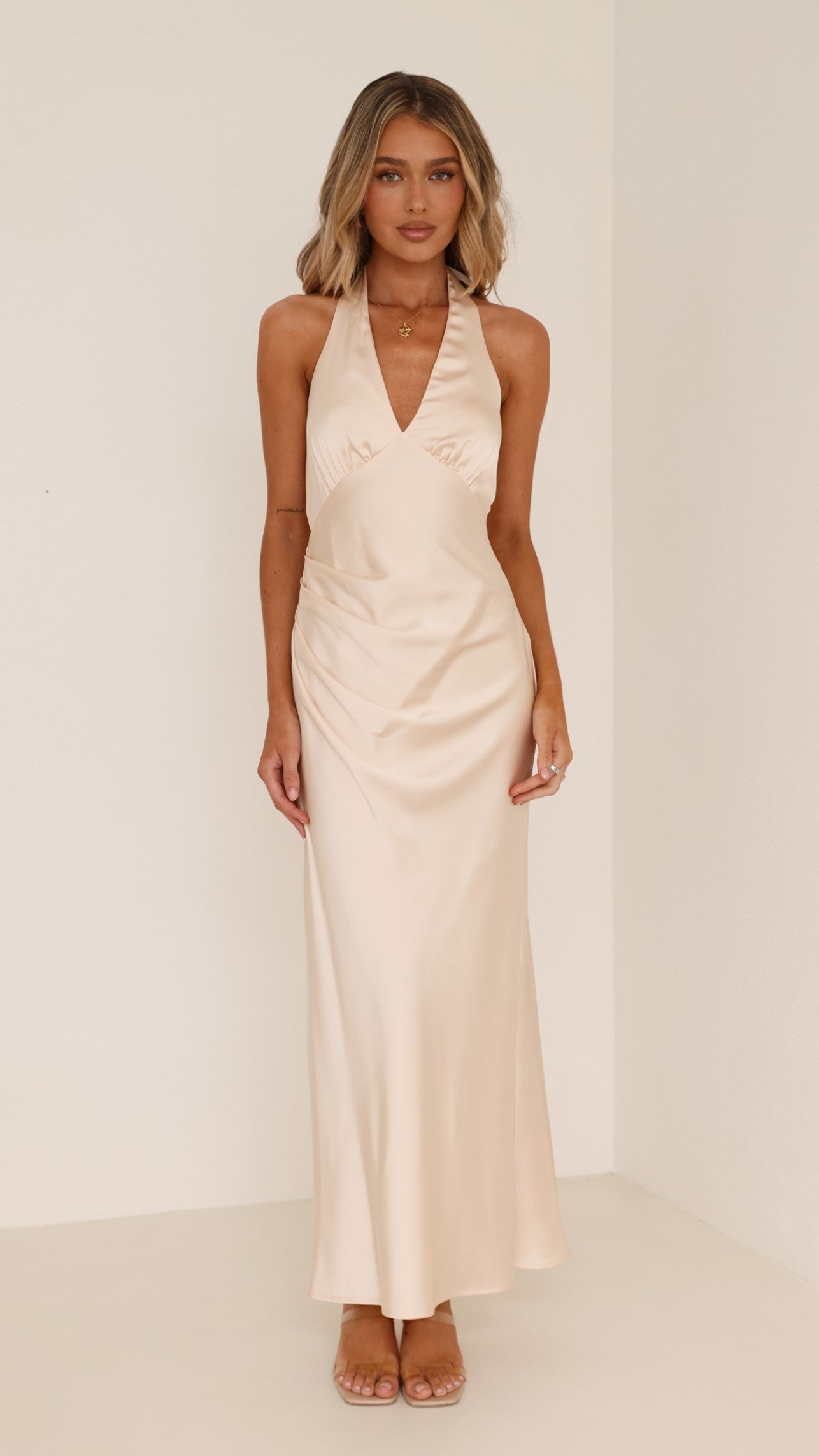 Sylvie Maxi Dress - Soft Gold