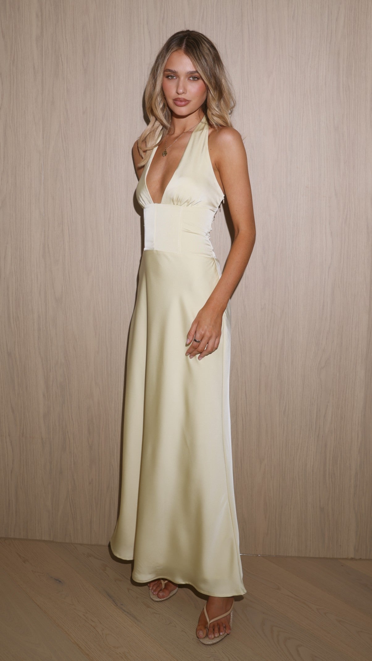 Odessa Maxi Dress - Yellow - Billy J
