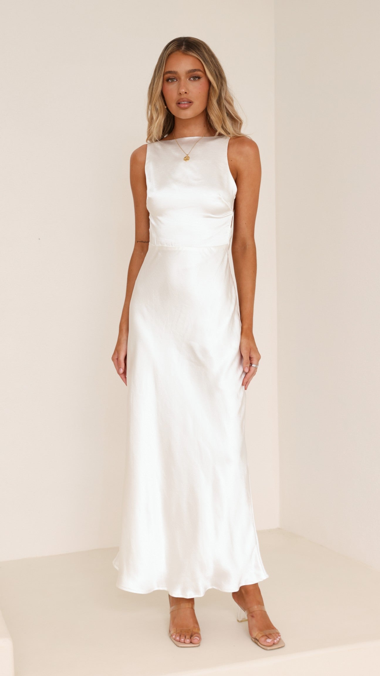 Sia Maxi Dress - Ivory - Billy J