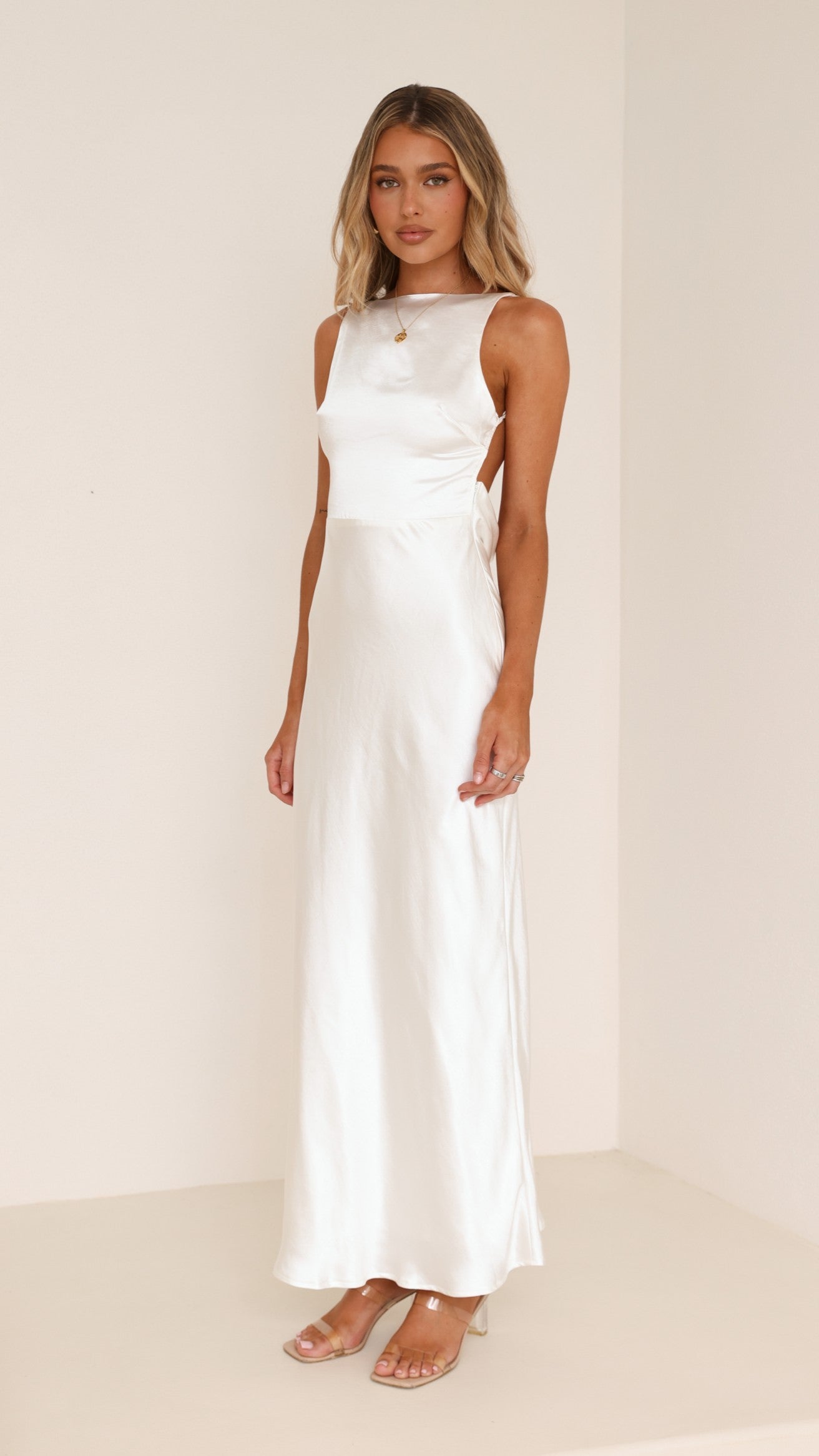 Sia Maxi Dress - Ivory - Billy J