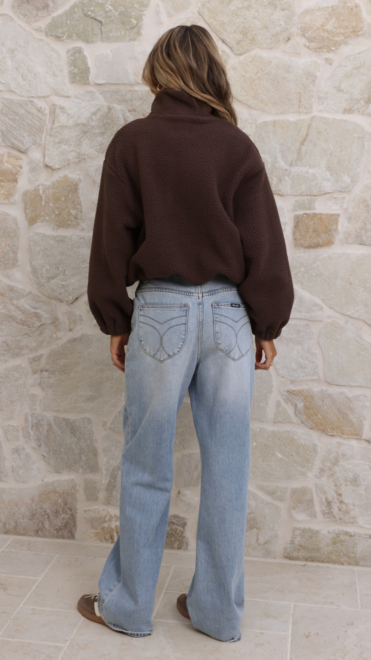 Maisie Teddy Jacket - Chocolate - Billy J