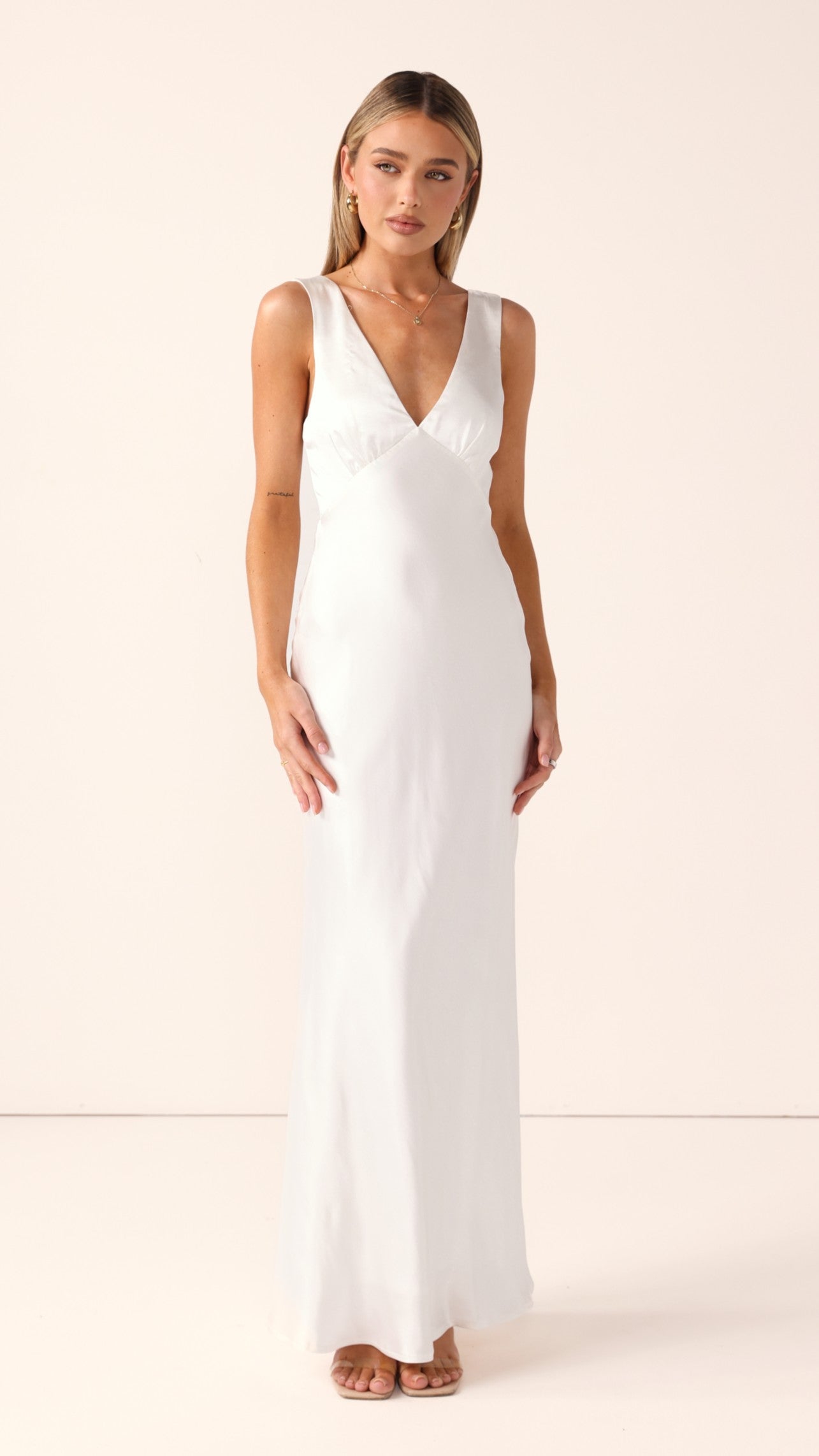 Sofia Maxi Dress - Ivory - Billy J