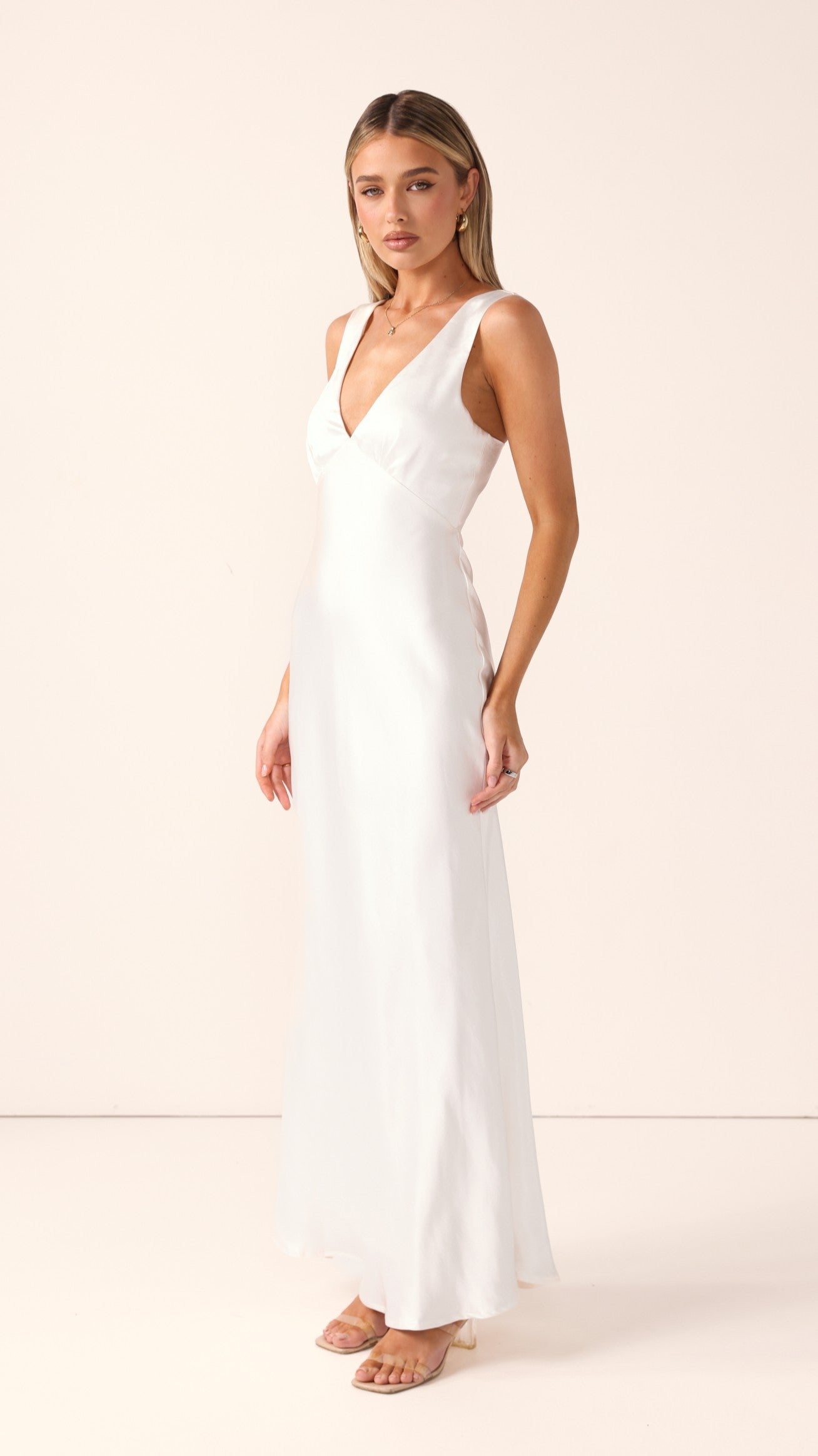 Sofia Maxi Dress - Ivory - Billy J