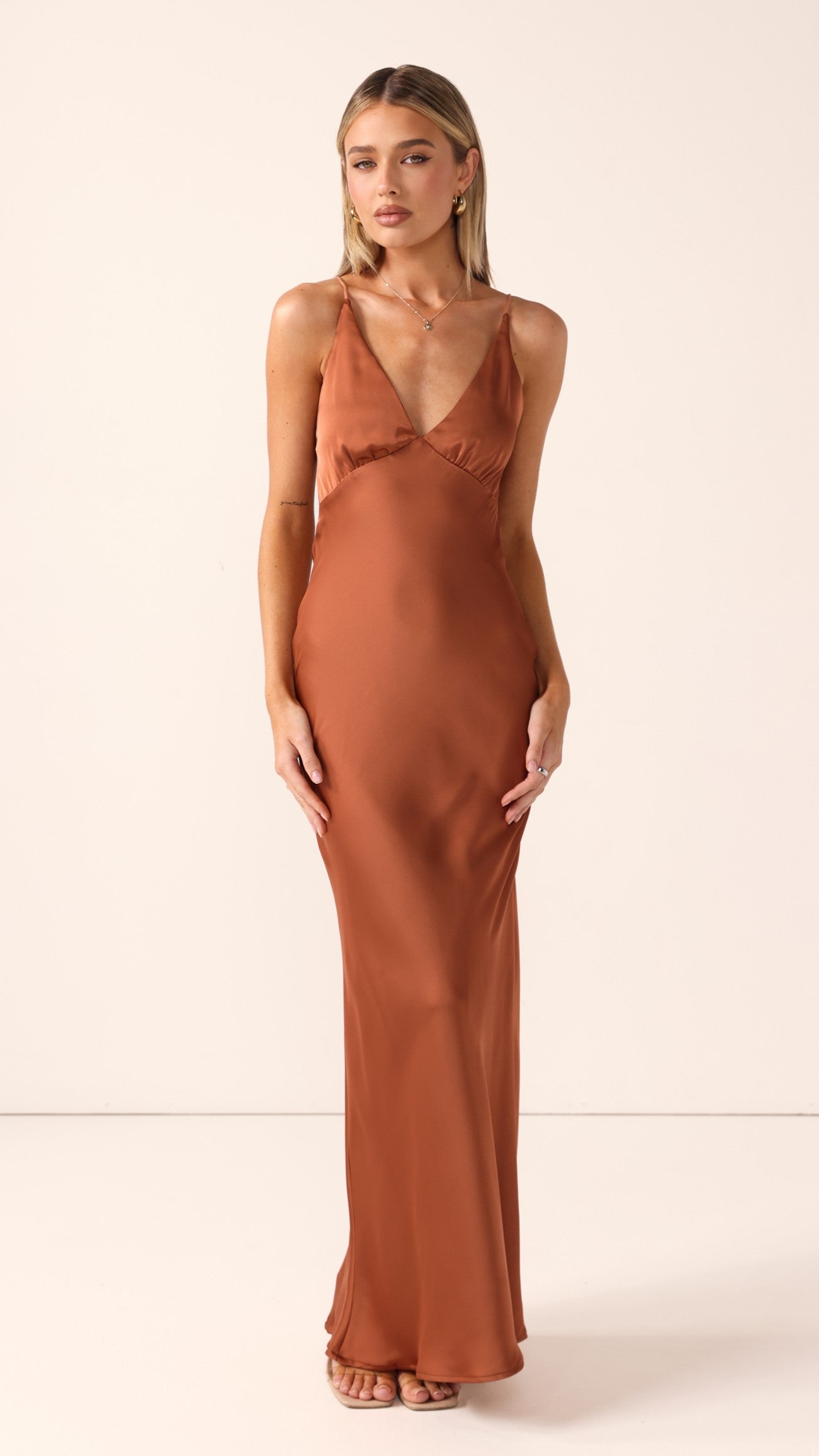 Ziah Maxi Dress - Copper - Billy J