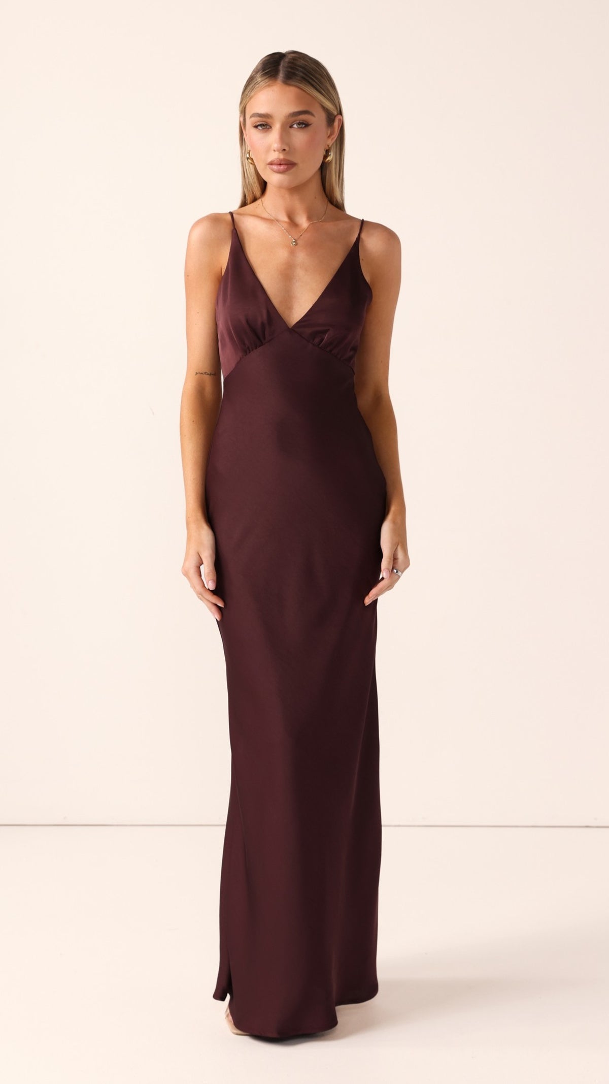 Ziah Maxi Dress - Chocolate - Billy J