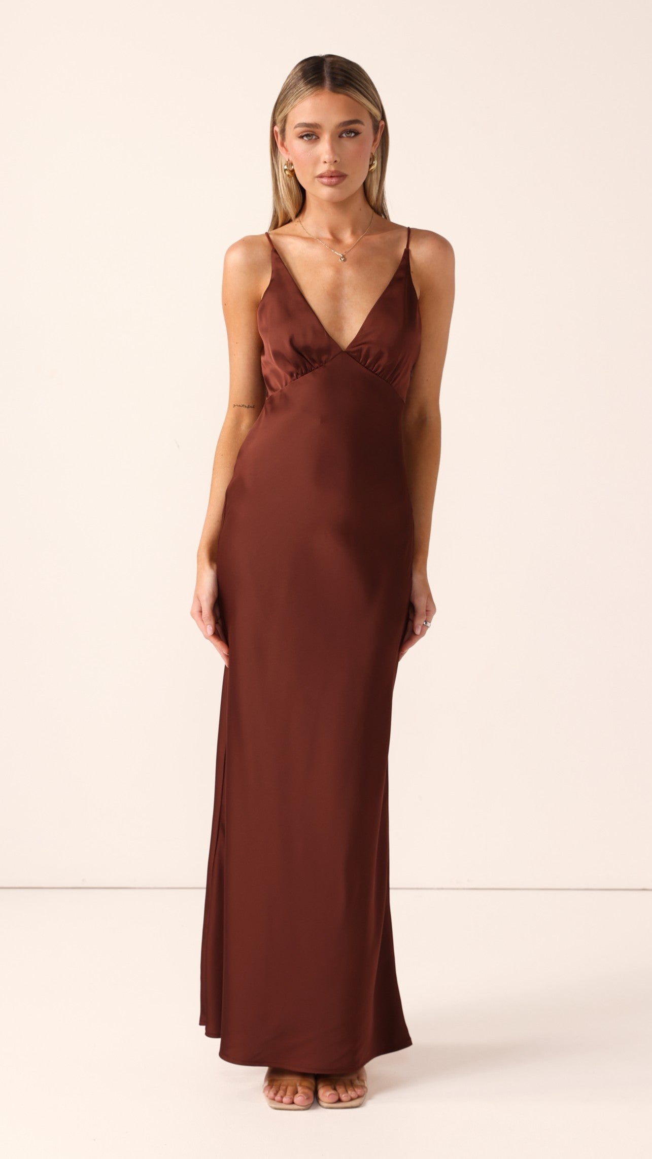 Ziah Maxi Dress - Brown - Billy J
