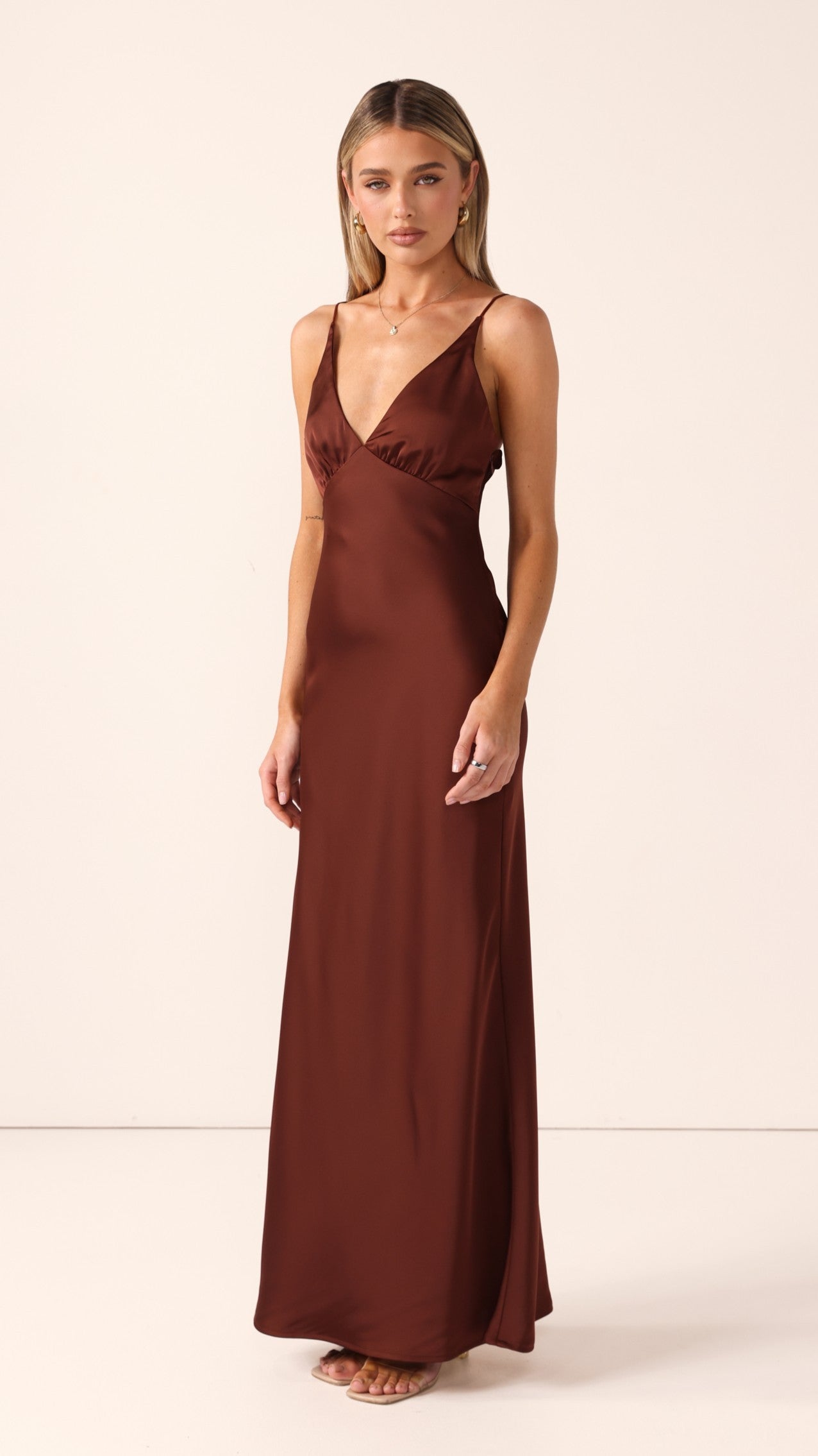 Ziah Maxi Dress - Brown - Billy J