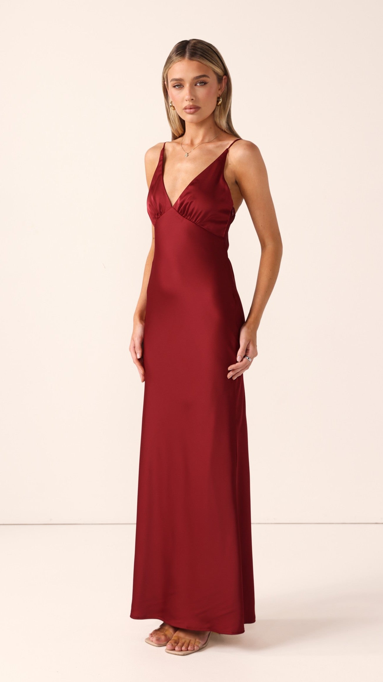Ziah Maxi Dress - Wine - Billy J