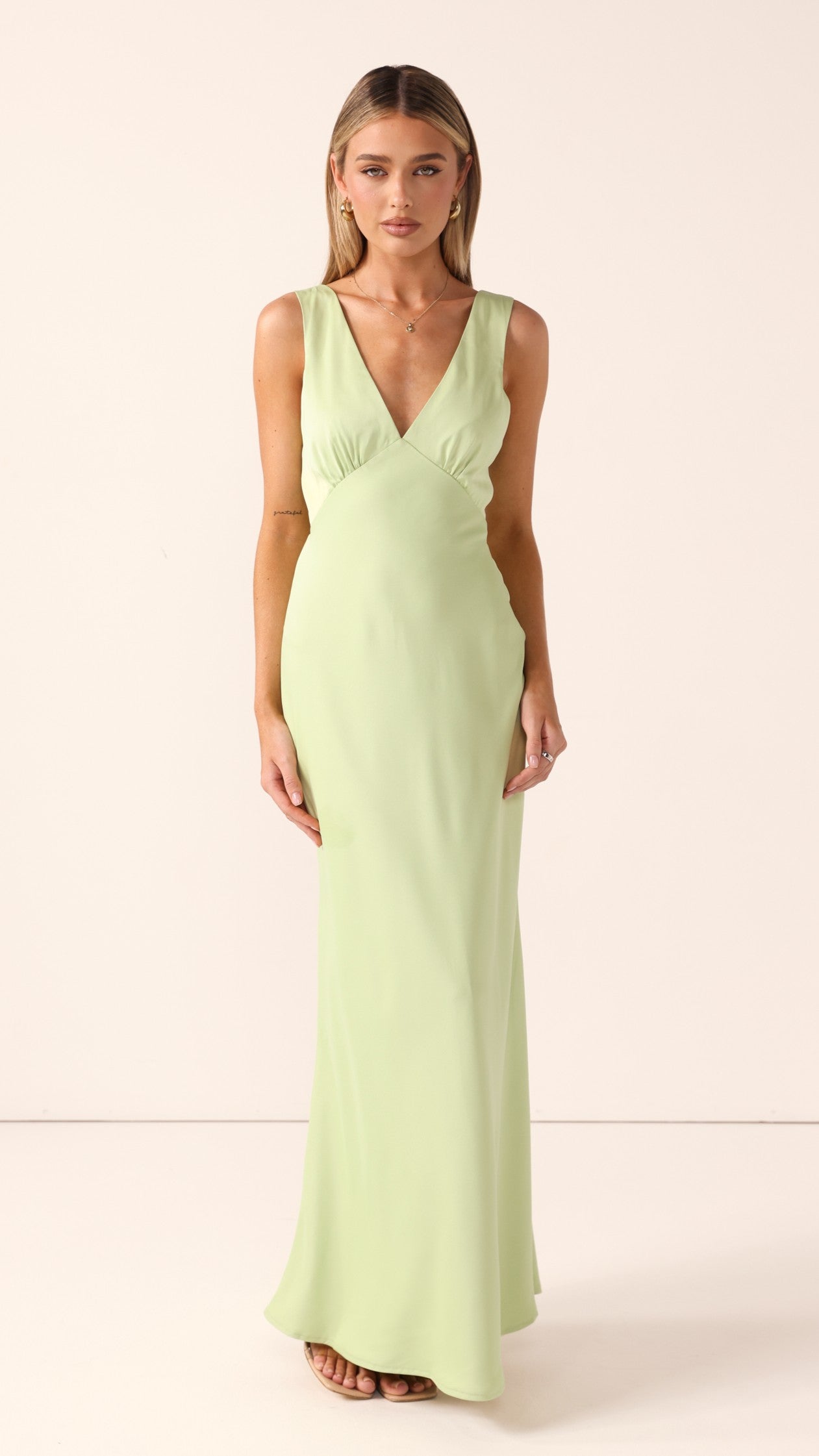 Sofia Maxi Dress - Key Lime - Billy J