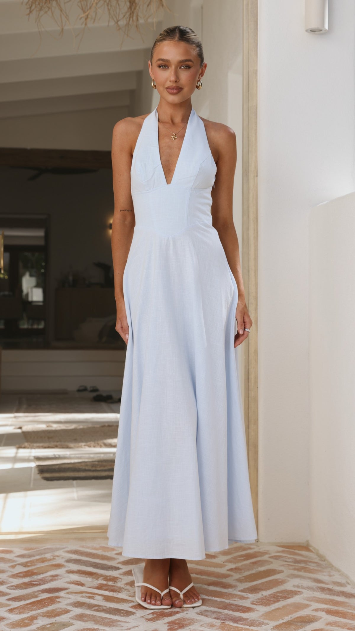 Skye Maxi Dress - Blue - Billy J