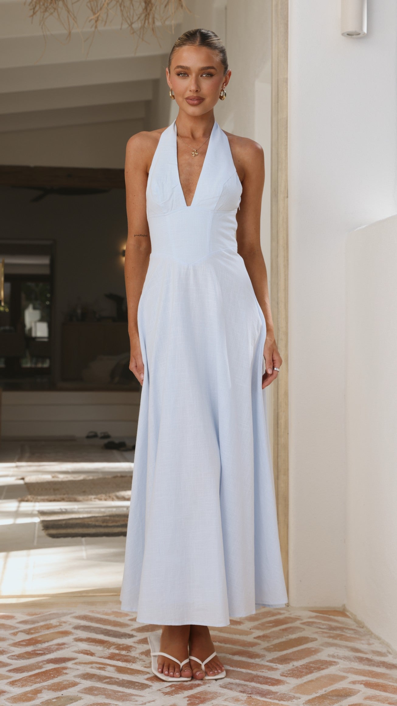 Skye Maxi Dress - Blue - Billy J