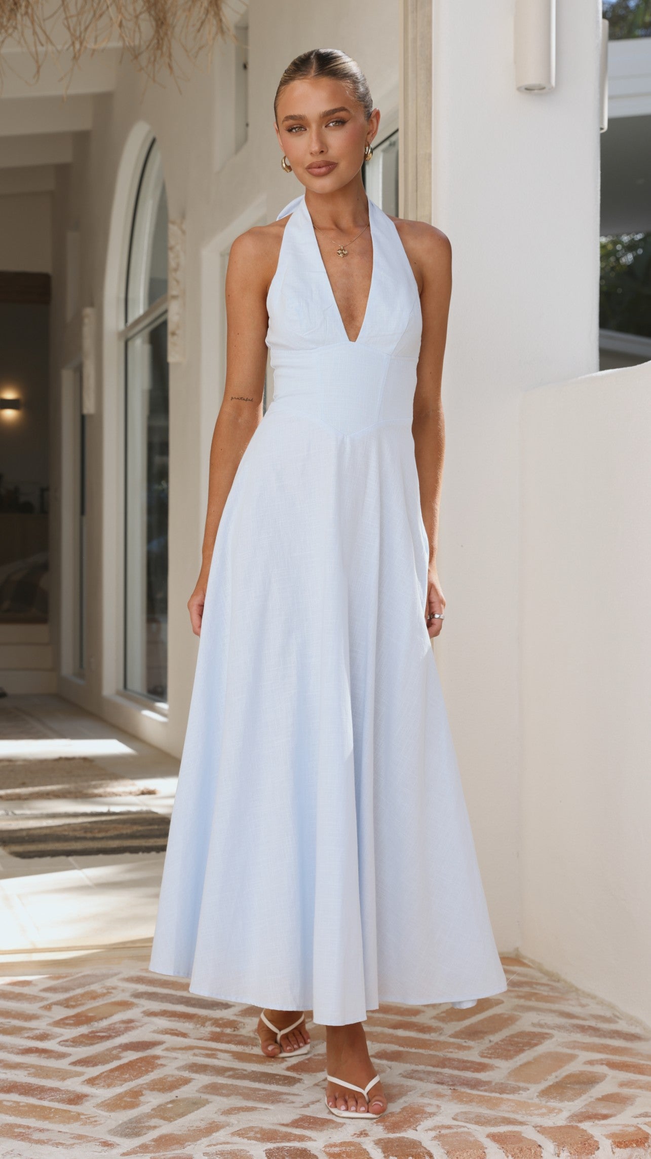 Skye Maxi Dress - Blue - Billy J