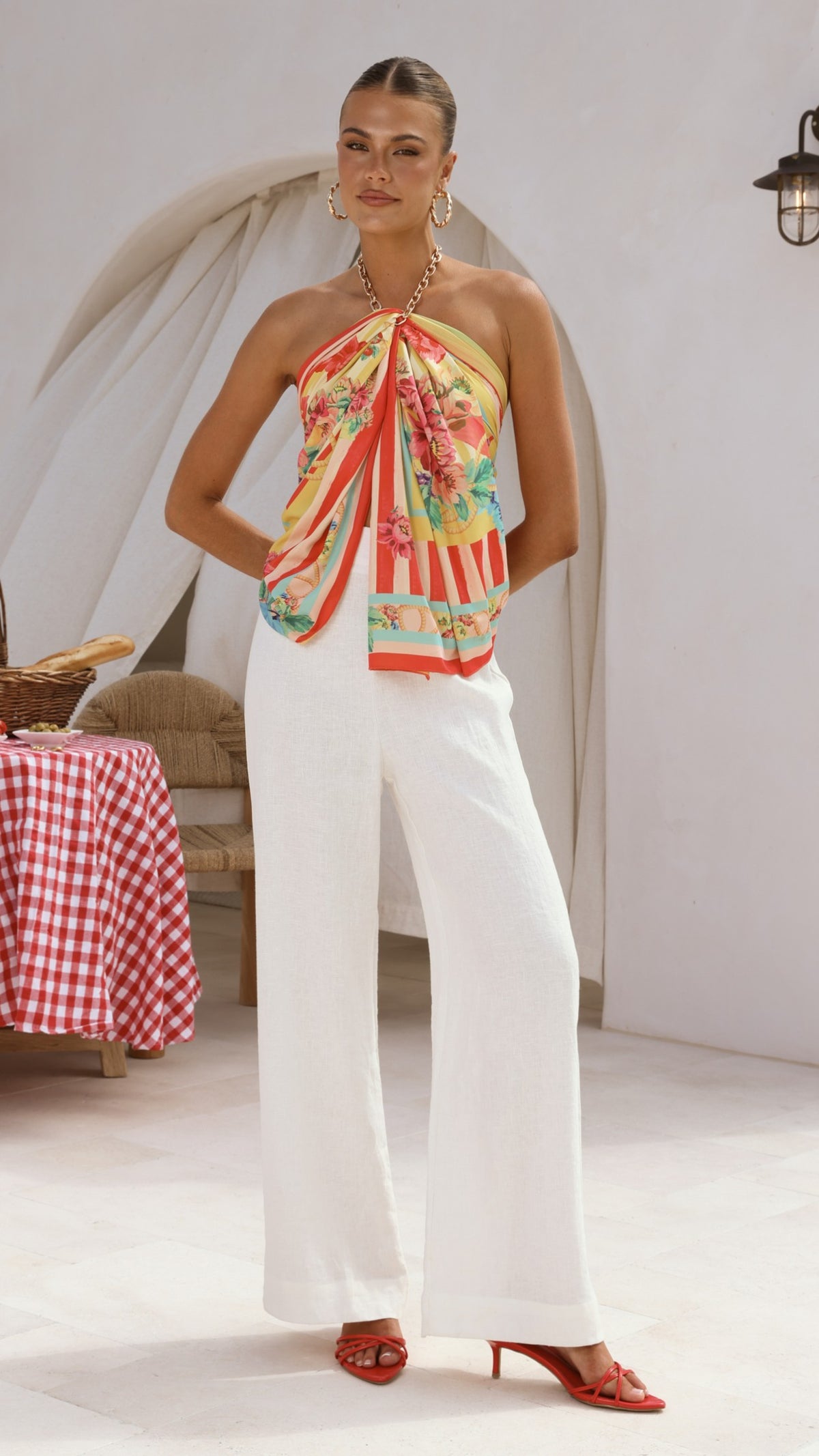 Imogen Scarf - Positano Red - Billy J