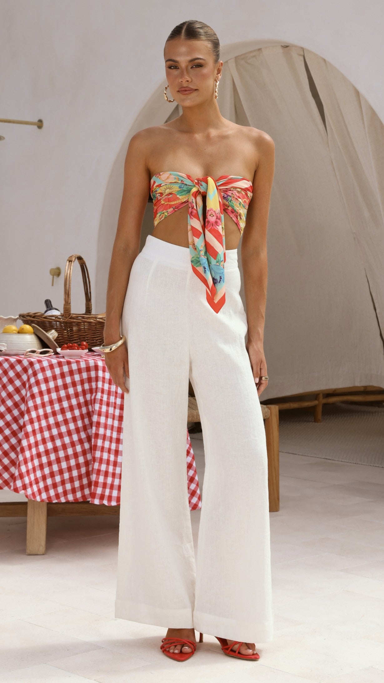 Imogen Scarf - Positano Red - Billy J