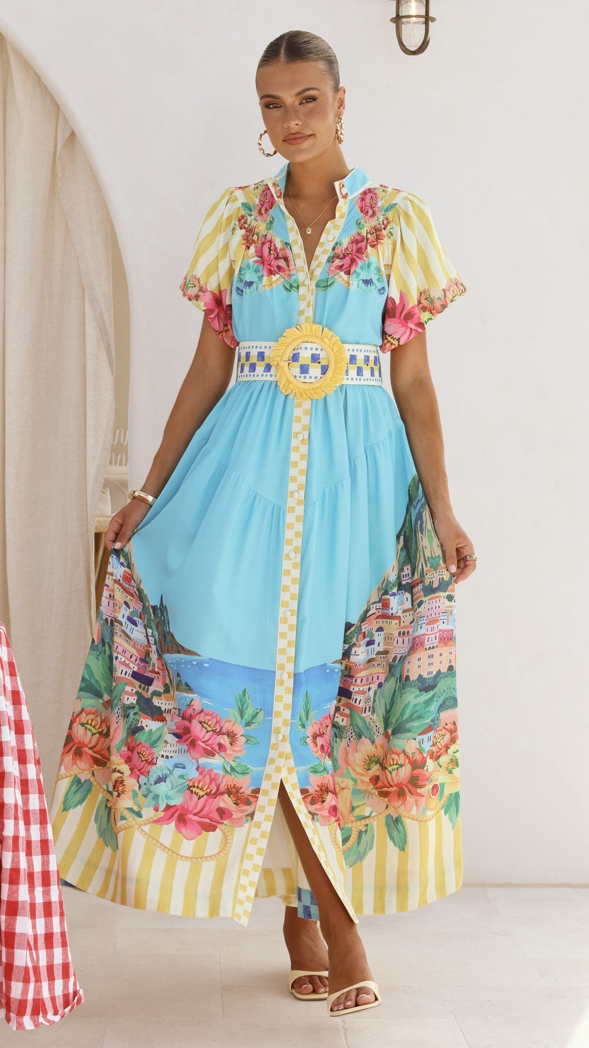 Bloom Maxi Dress - Positano Blue - Billy J