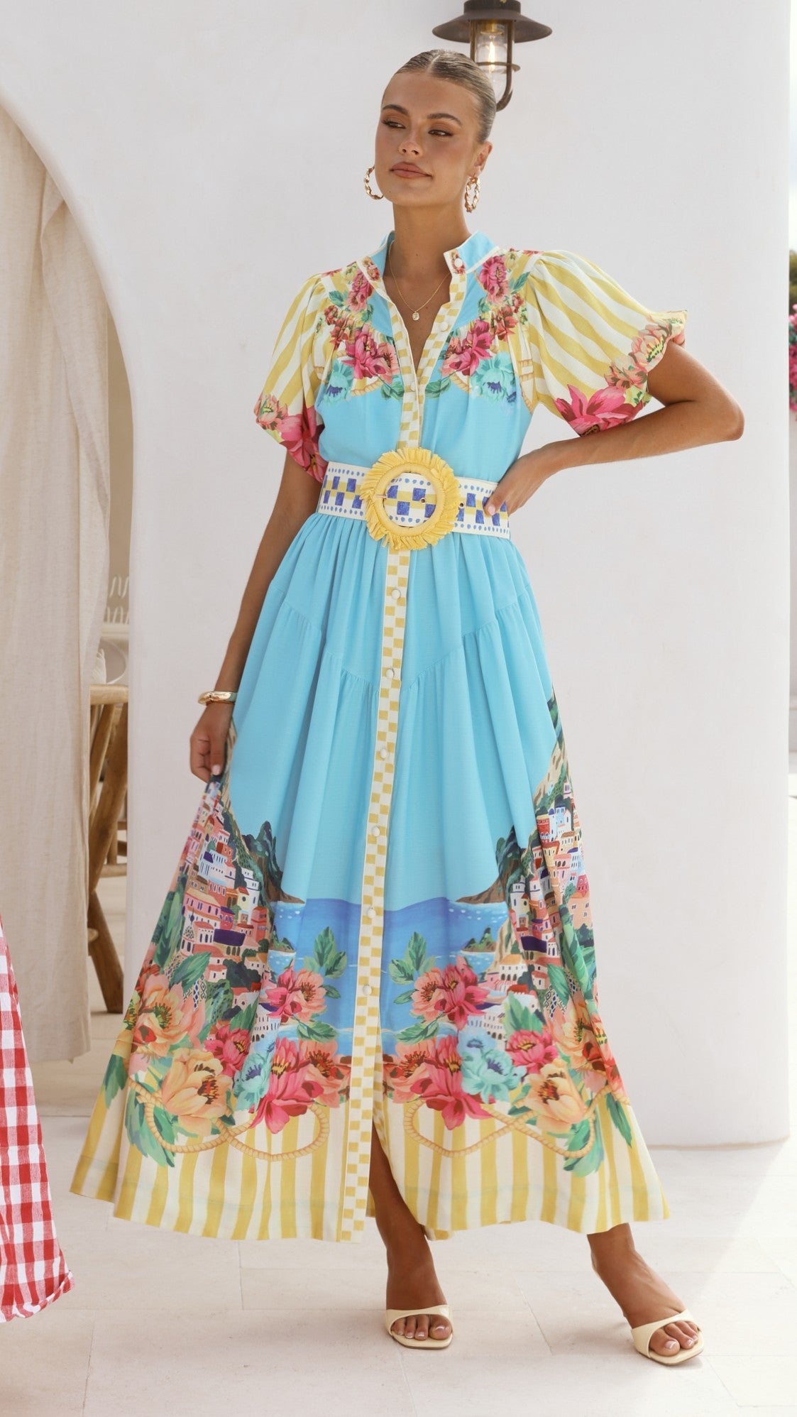 Bloom Maxi Dress - Positano Blue - Billy J