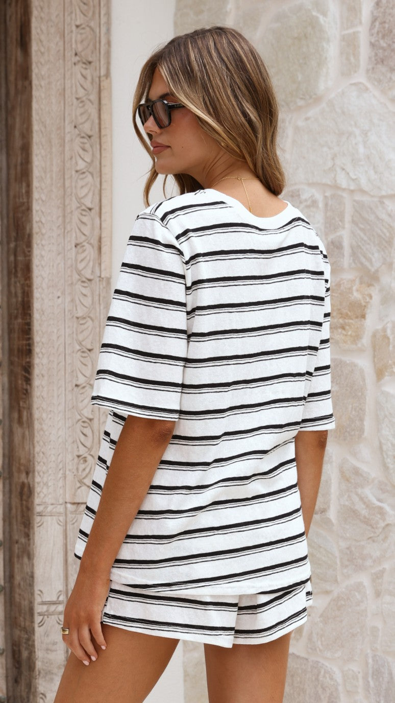 Scout Top - White Stripe - Billy J