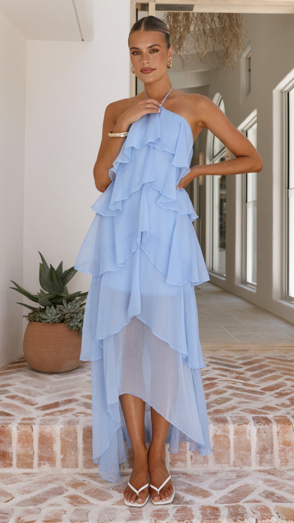Soho Maxi Dress - Blue - Billy J