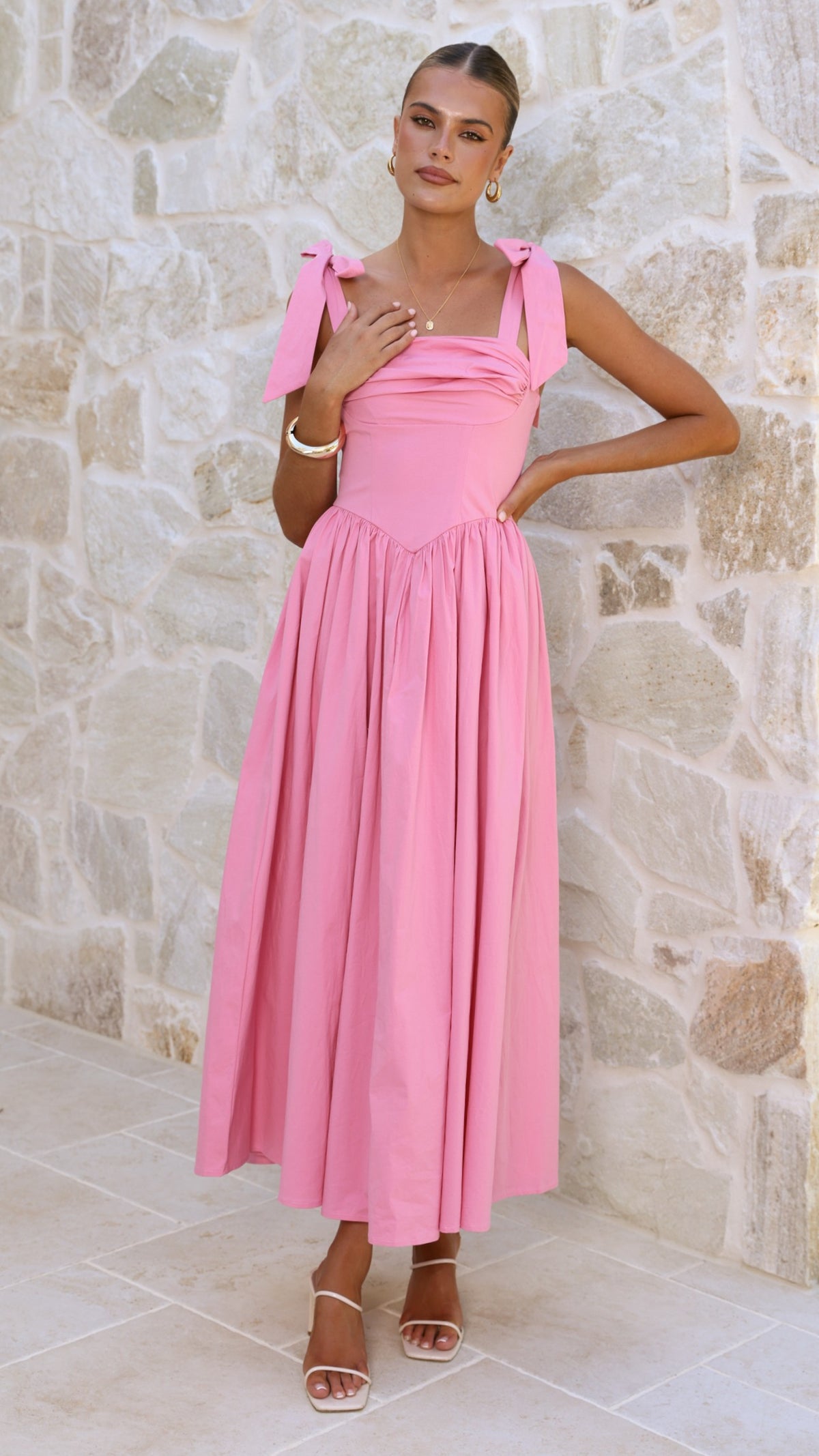 Haisley Maxi Dress - Pink - Billy J