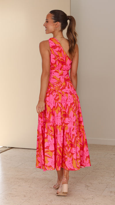 Load image into Gallery viewer, Jayma Maxi Dress - Pink/Orange
