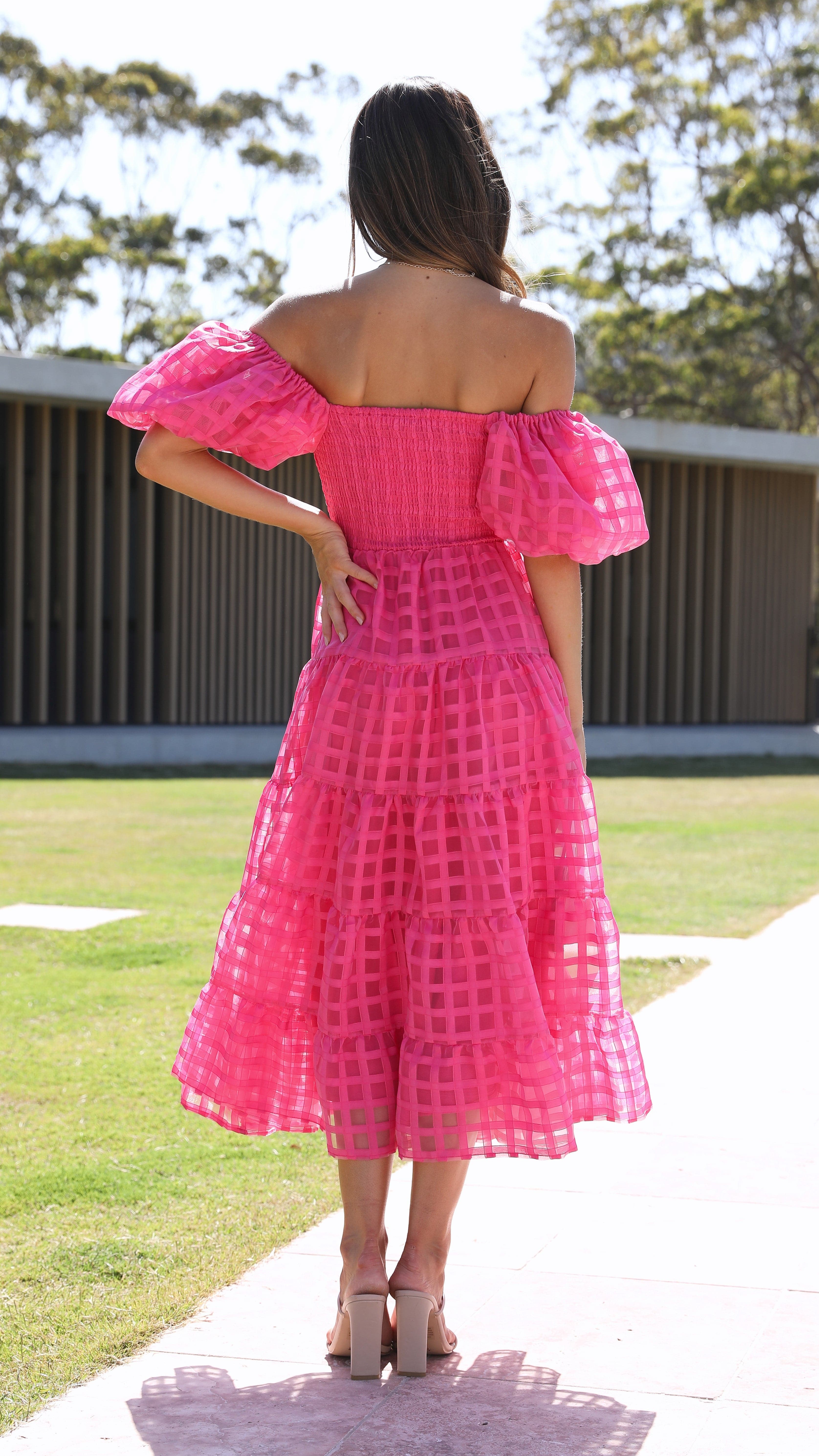 Deemi Maxi Dress - Hot Pink - Billy J