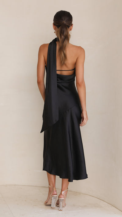 Load image into Gallery viewer, Hera Midi Dress - Black
