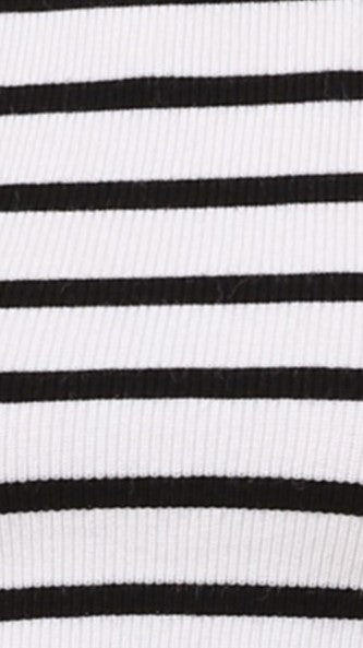 Luna Knit Skirt - Black/White Stripe