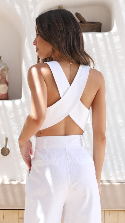 Load image into Gallery viewer, Eve Vest Top - White
