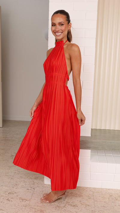 Load image into Gallery viewer, Frances Maxi Dress - Blood Orange
