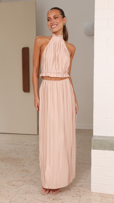Load image into Gallery viewer, Frances Maxi Skirt - Champagne
