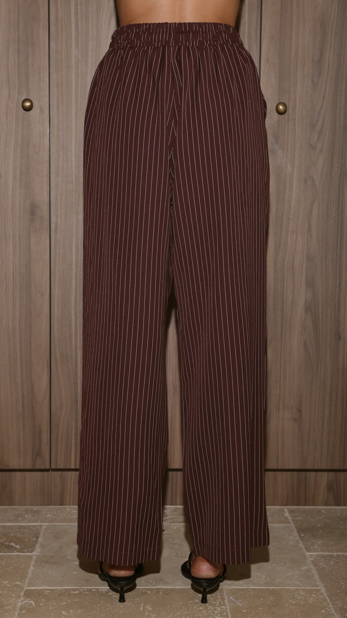 Zaila Pants - Burgundy/White Stripe - Billy J