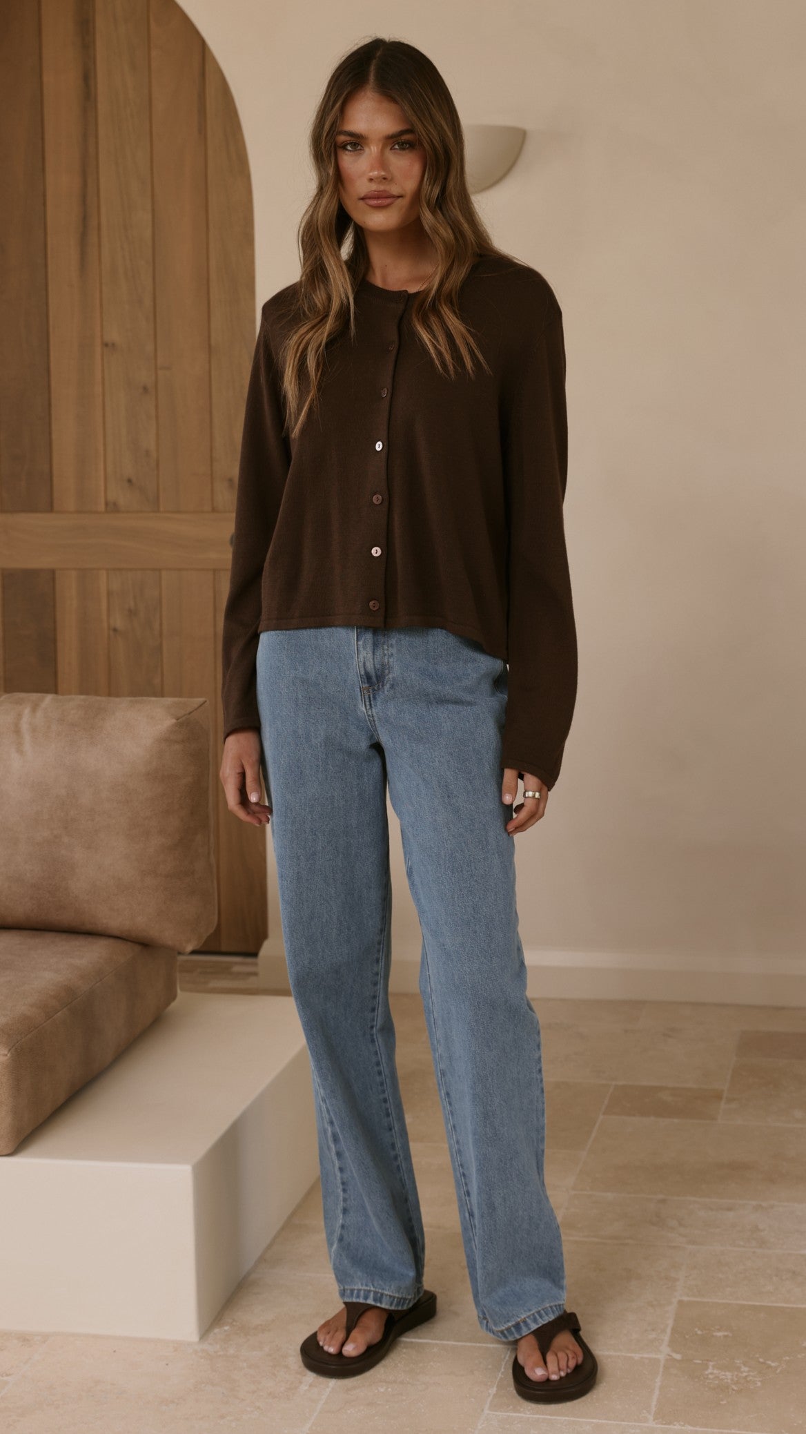 Lydia Cardigan - Chocolate - Billy J