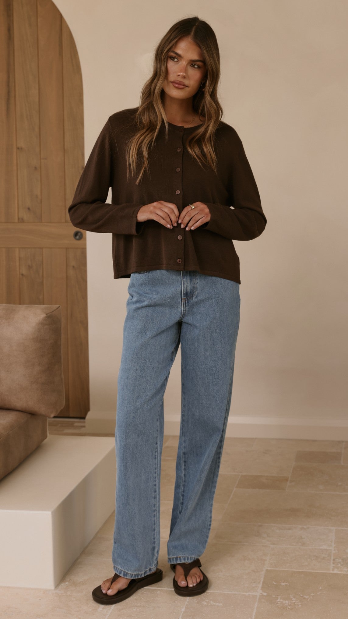 Lydia Cardigan - Chocolate - Billy J