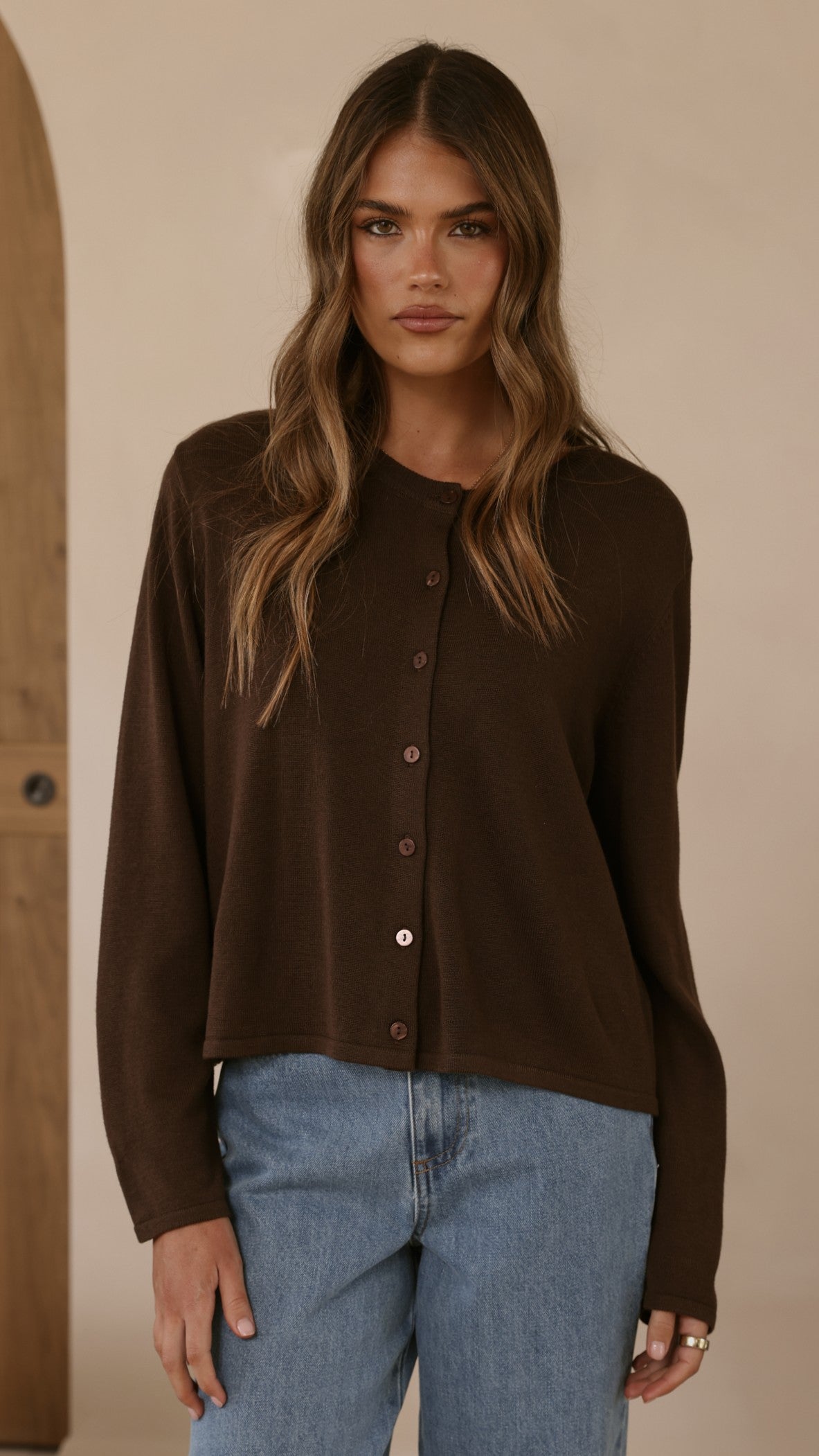 Lydia Cardigan - Chocolate - Billy J